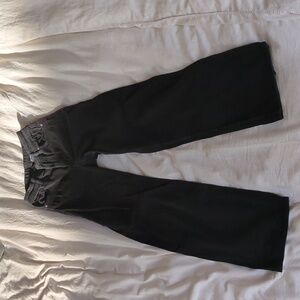 Black wide legged pants